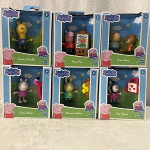Peppa Pig Peppa's Adventures Family & Friends Toy Figures (Complete Set of 6)
